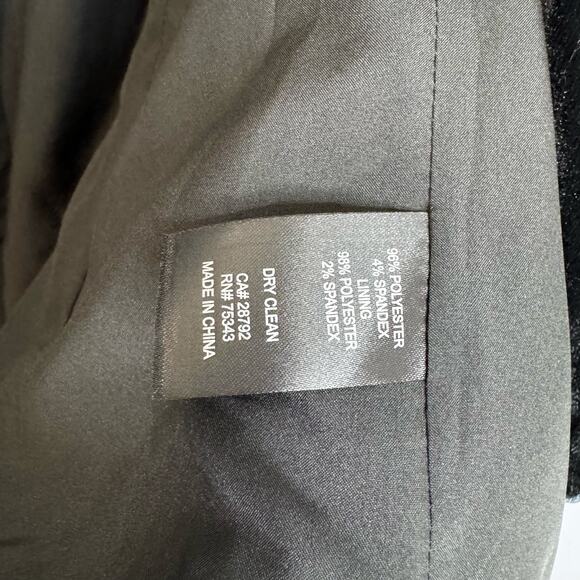 Rachel Zoe Black Velvet Double Breasted Military Jacket Gold Button Women's XS - Picture 12 of 12